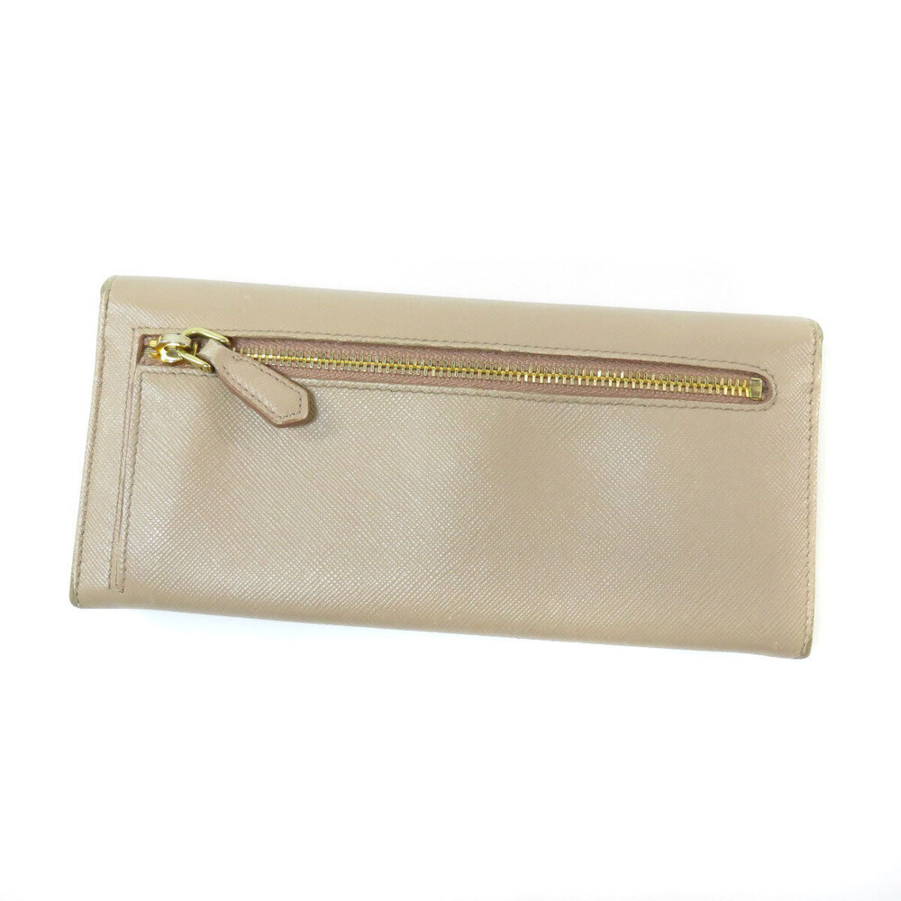 Prada Long Leather Wallet purse Saffiano coin